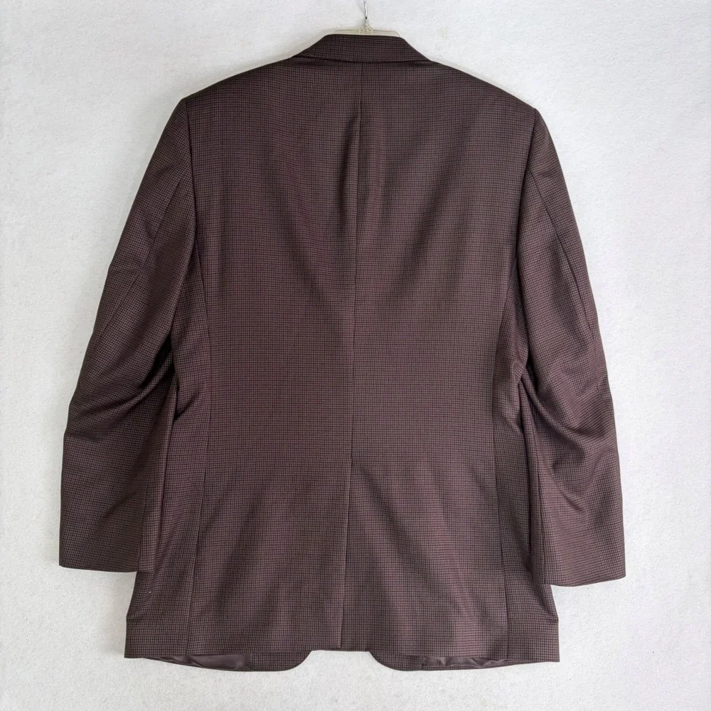 Jos. A. Bank Blazer Mens 40L Brown Silk Wool Signature Gold Gordon Sport Coat EX
